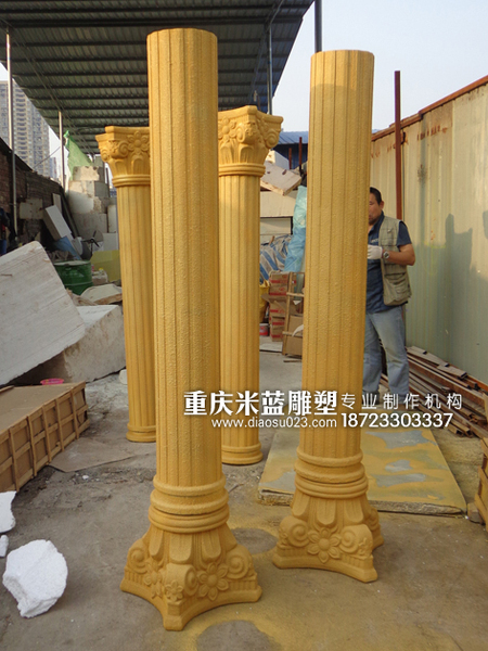 歐式柱子羅馬柱立柱砂巖雕塑