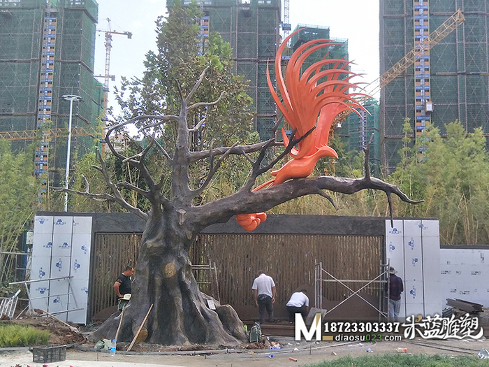 宜賓水泥樹雕塑