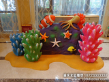 重慶雕塑商業美陳泡沫雕塑《珊瑚海星魚》