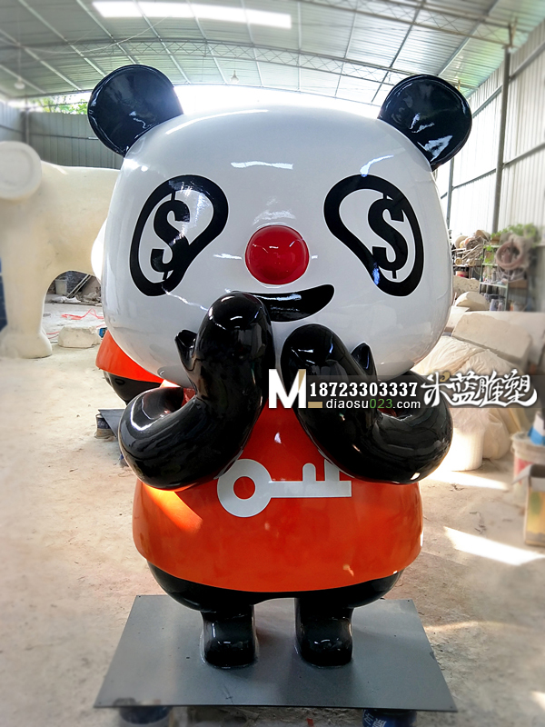 重慶玻璃鋼雕塑熊貓,重慶雕塑,重慶玻璃鋼雕塑,重慶卡通雕塑,重慶卡通熊貓
