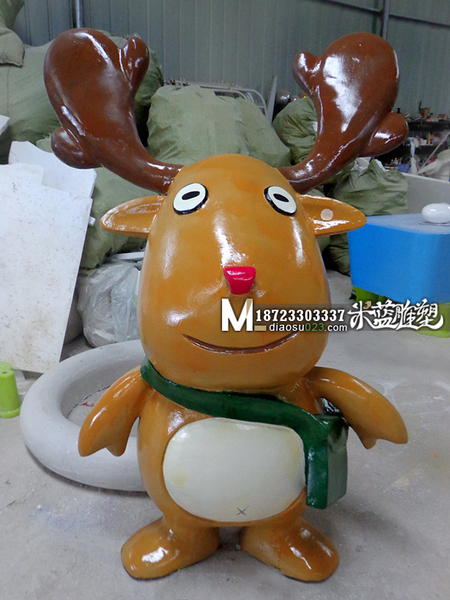 重慶泡沫雕塑卡通動物糜鹿