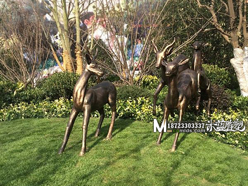 重慶雕塑 重慶銅雕 重慶銅雕廠 重慶銅雕鹿子 鹿子雕塑