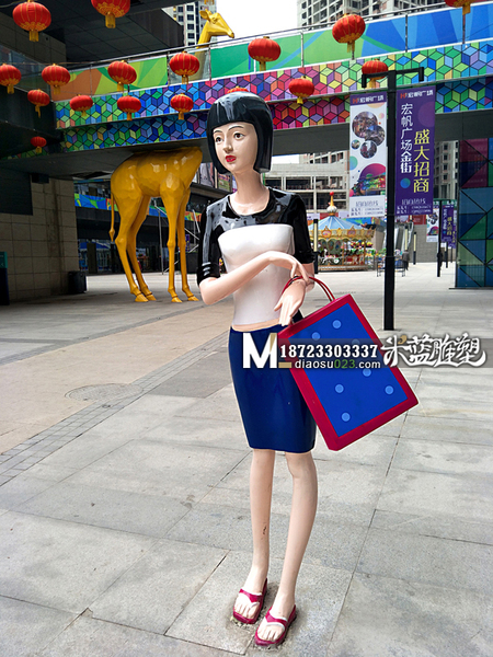 重慶玻璃鋼雕塑人物女人